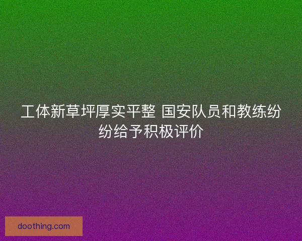 工体新草坪厚实平整 国安队员和教练纷纷给予积极评价